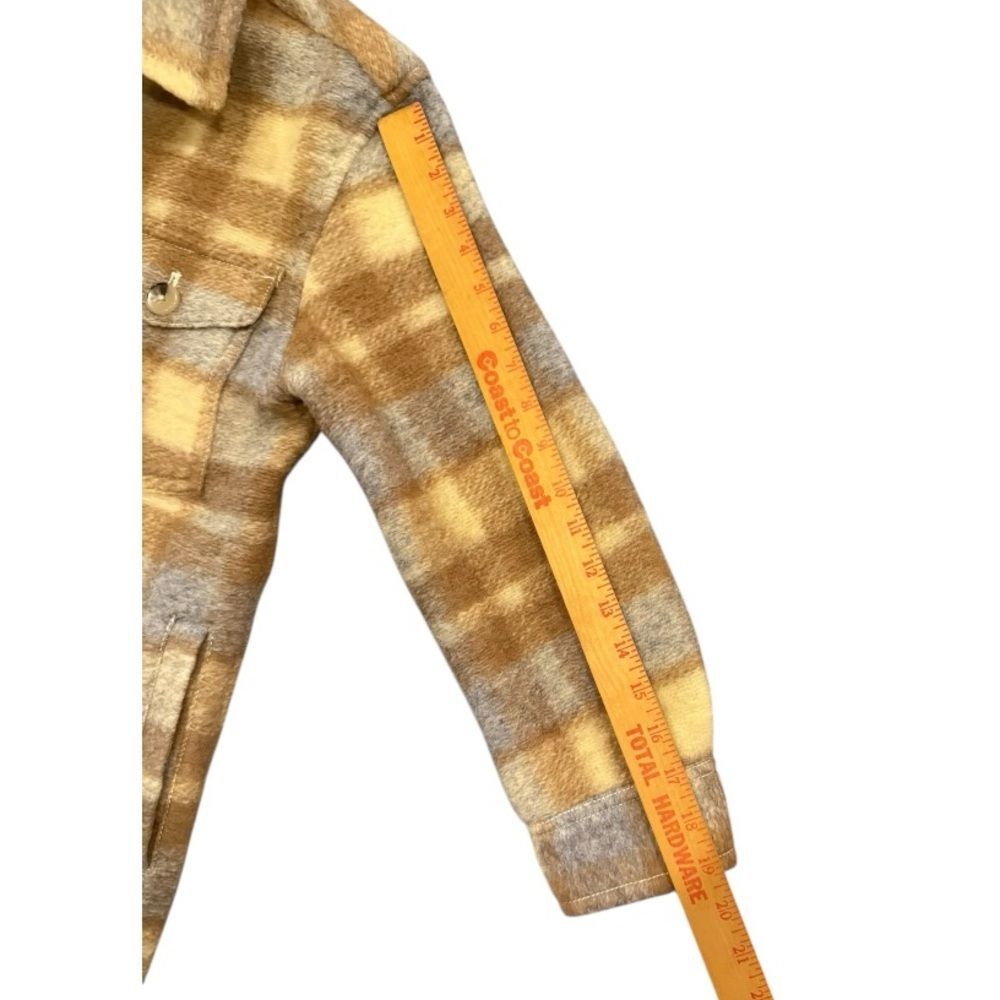 Aritzia Wilfred Free The Ganna Utility Shirt Jacket Plaid Wool Blend Sz 2XS - Picture 5 of 15